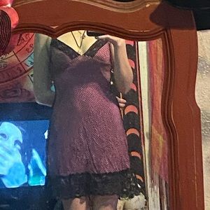 Pink netted mini dress🐷